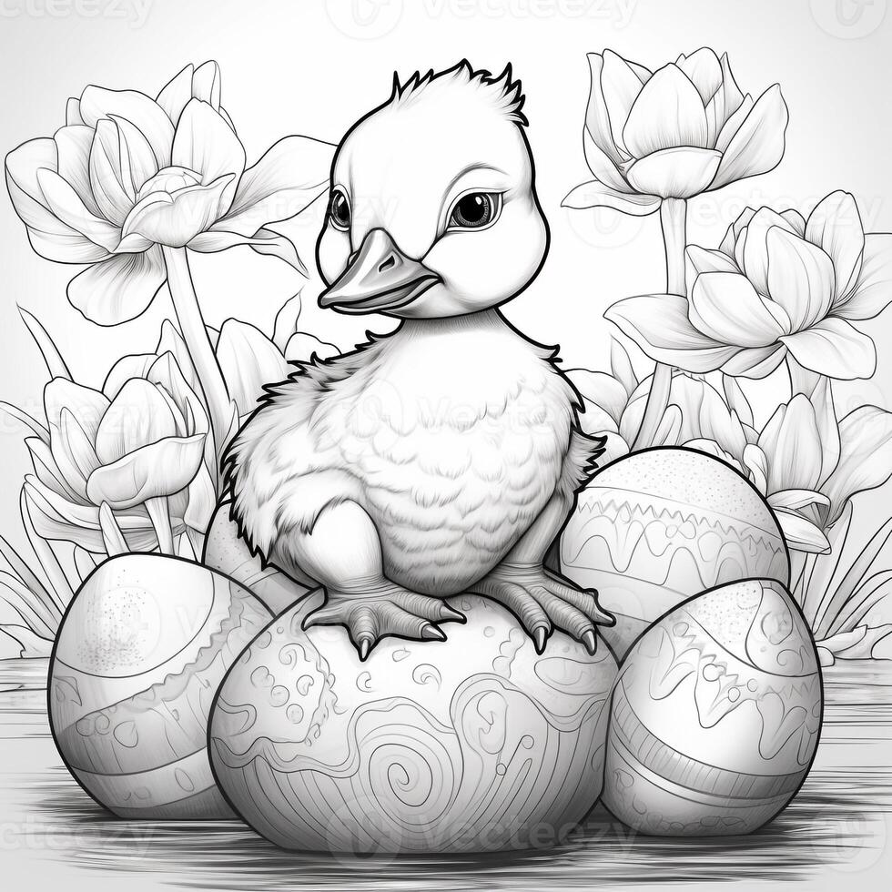 Easter Coloring Pages photo