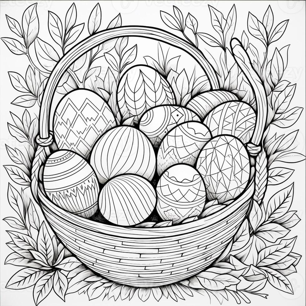 Easter Coloring Pages photo