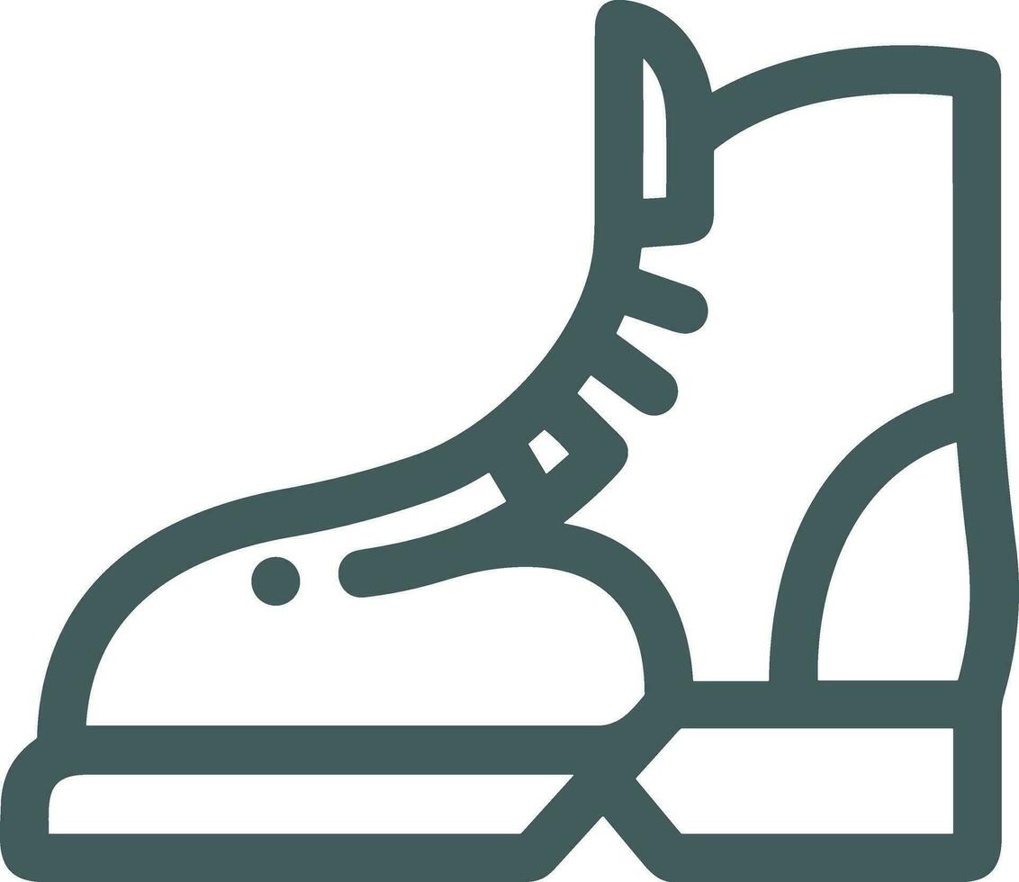 Boots symbol icon vector image. Illustration of the boot footwear shoe design image. EPS 10