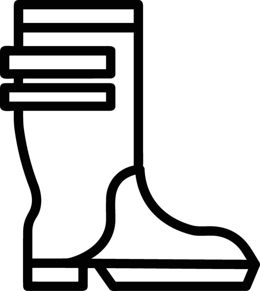 Boots symbol icon vector image. Illustration of the boot footwear shoe design image. EPS 10