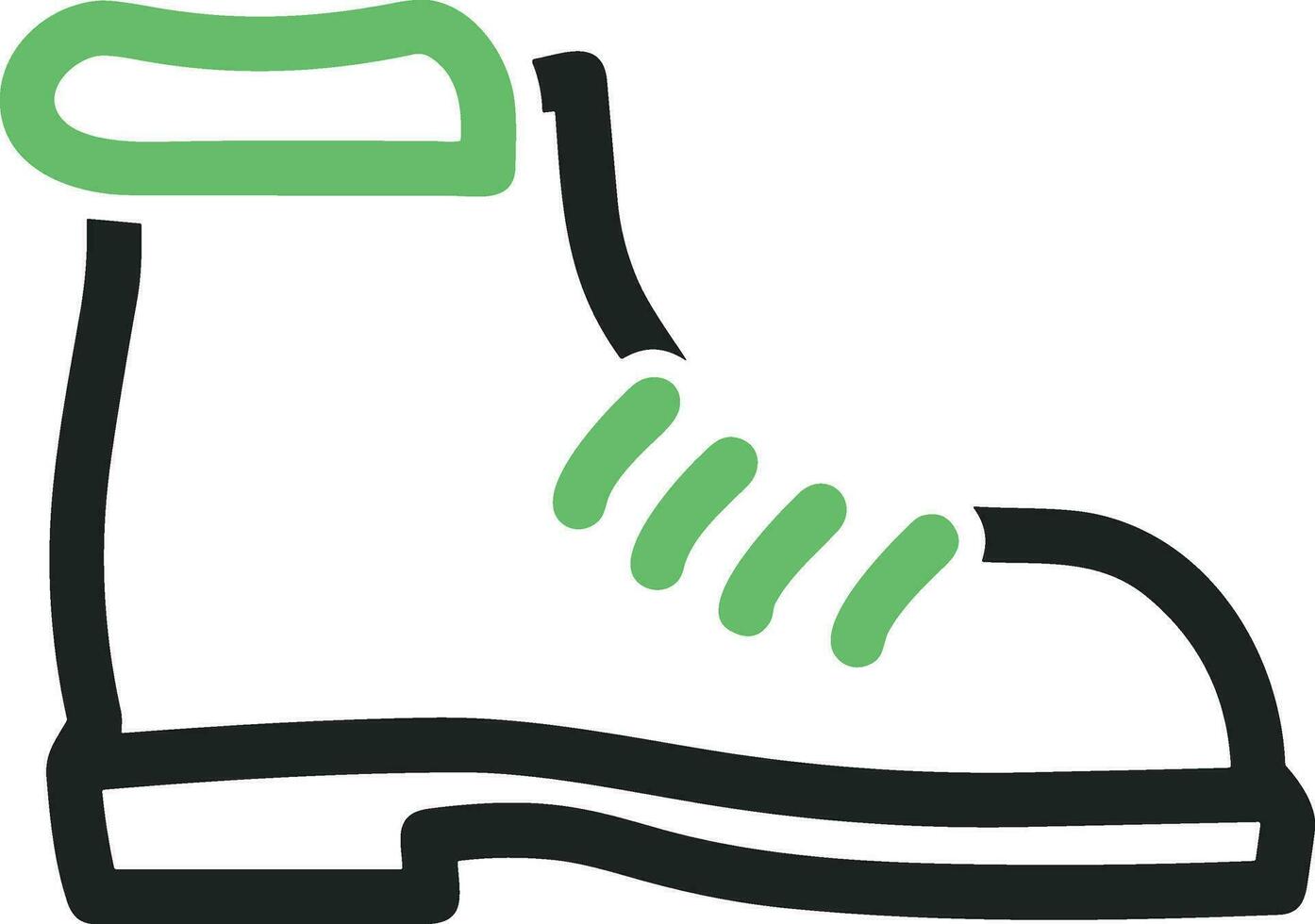 Boots symbol icon vector image. Illustration of the boot footwear shoe design image. EPS 10