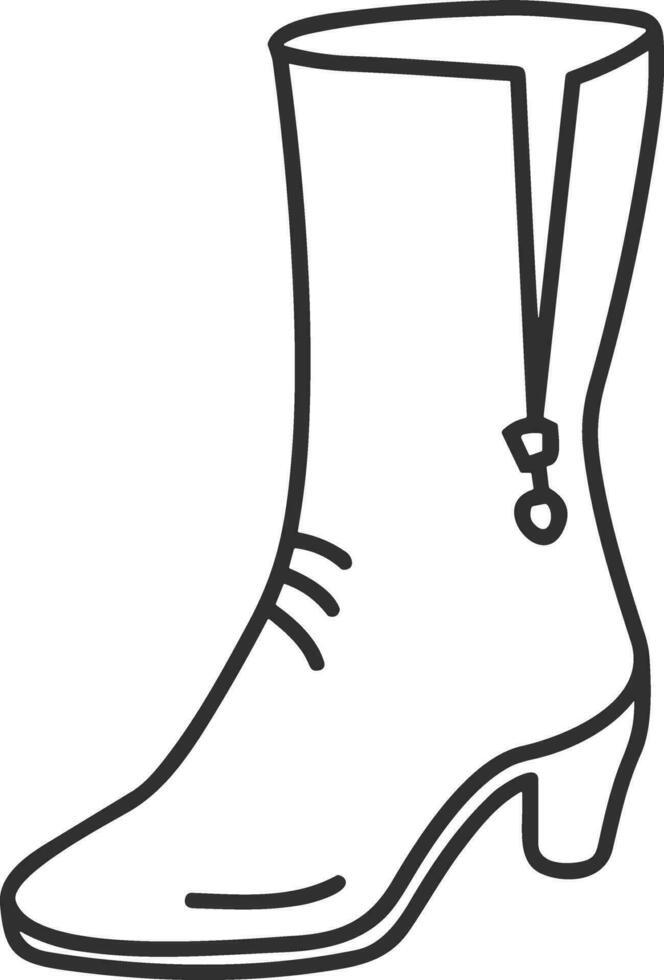 Boots symbol icon vector image. Illustration of the boot footwear shoe design image. EPS 10