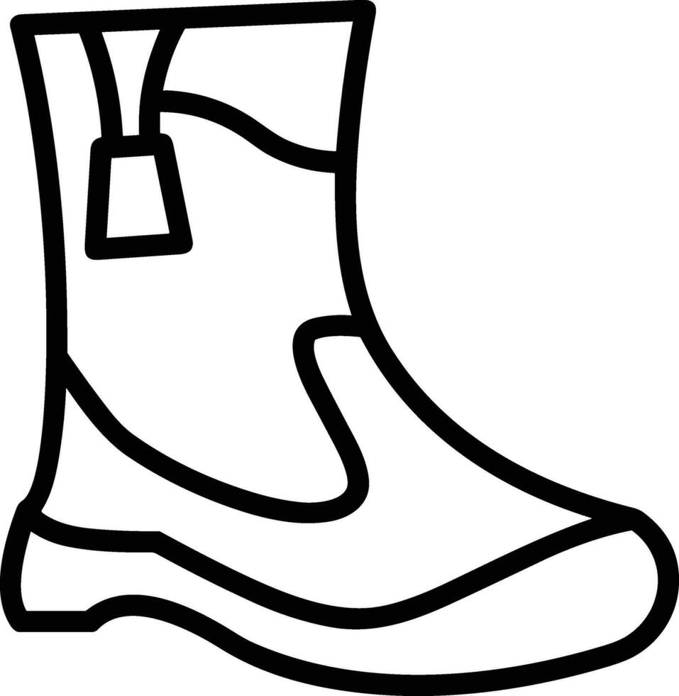 Boots symbol icon vector image. Illustration of the boot footwear shoe design image. EPS 10