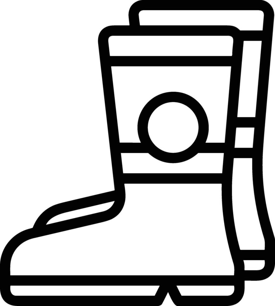 Boots symbol icon vector image. Illustration of the boot footwear shoe design image. EPS 10