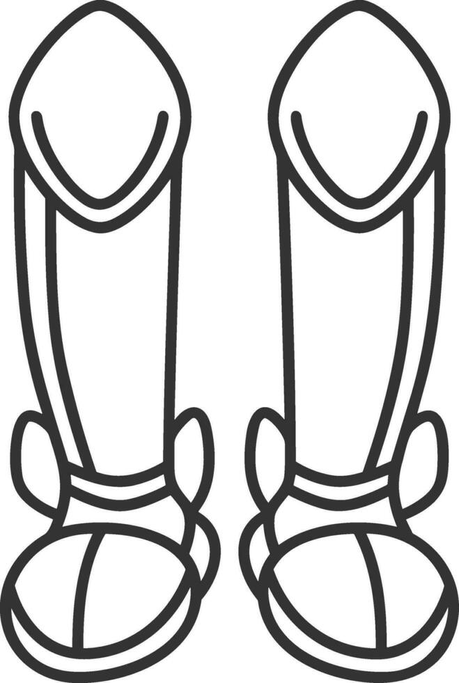 Boots symbol icon vector image. Illustration of the boot footwear shoe design image. EPS 10