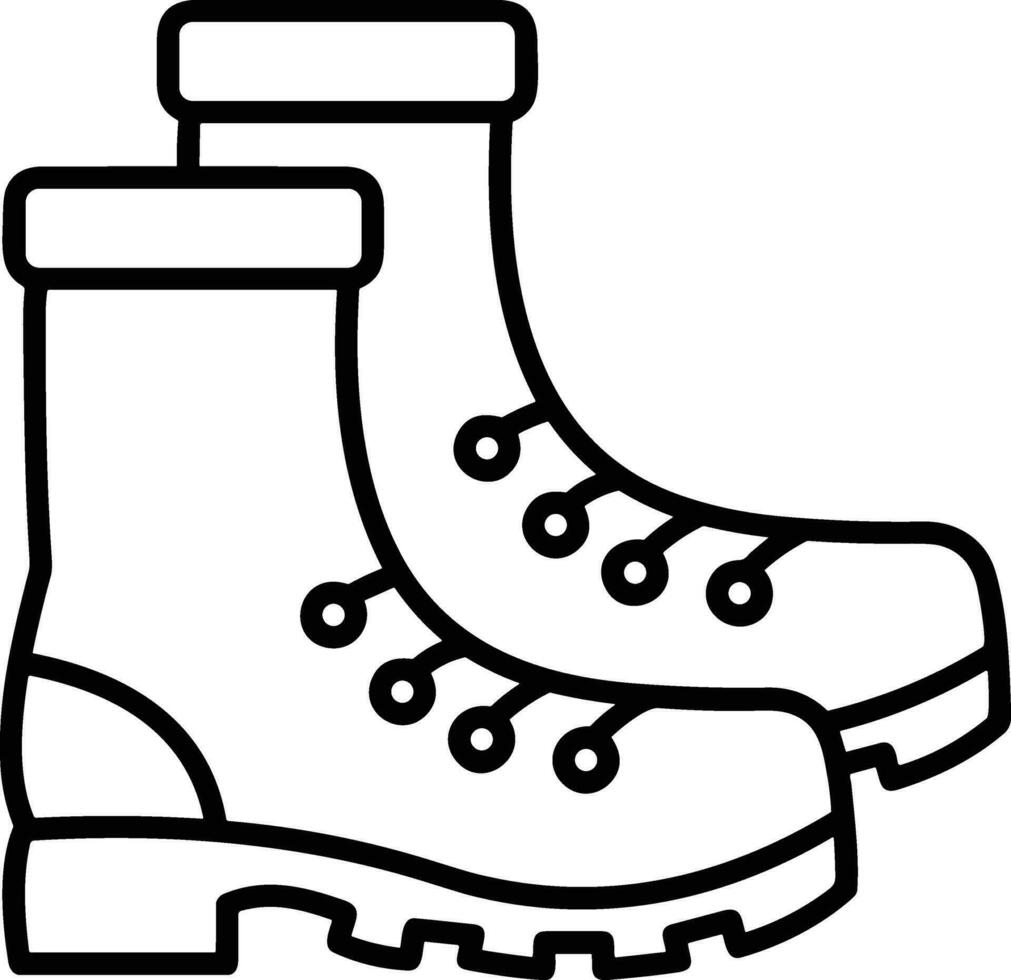 Boots symbol icon vector image. Illustration of the boot footwear shoe design image. EPS 10