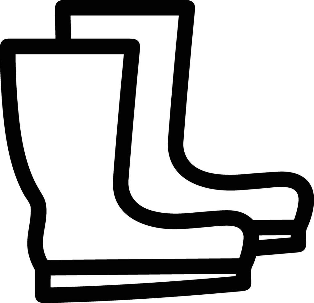 Boots symbol icon vector image. Illustration of the boot footwear shoe design image. EPS 10