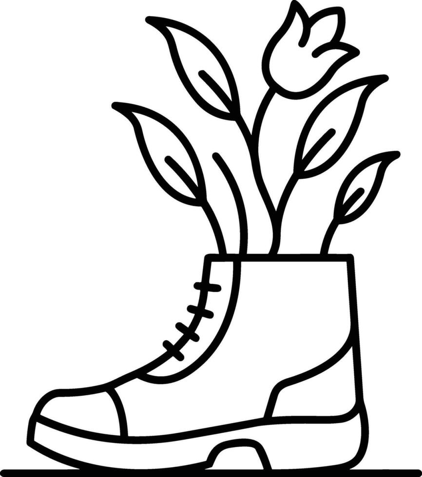 Boots symbol icon vector image. Illustration of the boot footwear shoe design image. EPS 10