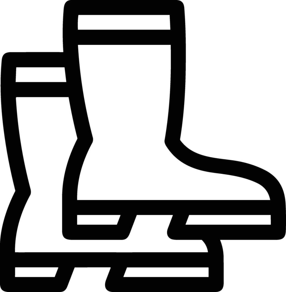 Boots symbol icon vector image. Illustration of the boot footwear shoe design image. EPS 10