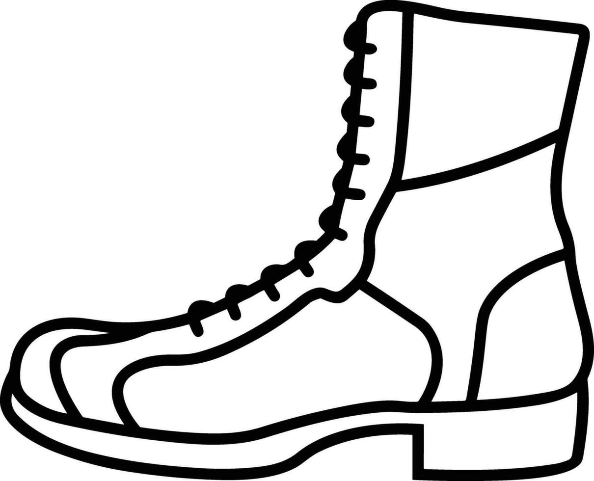 Boots symbol icon vector image. Illustration of the boot footwear shoe design image. EPS 10