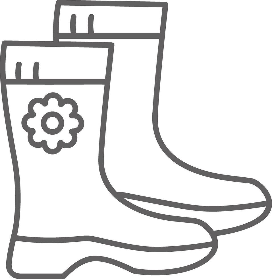 Boots symbol icon vector image. Illustration of the boot footwear shoe design image. EPS 10