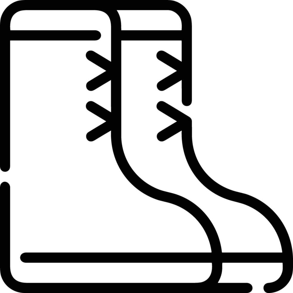 Boots symbol icon vector image. Illustration of the boot footwear shoe design image. EPS 10