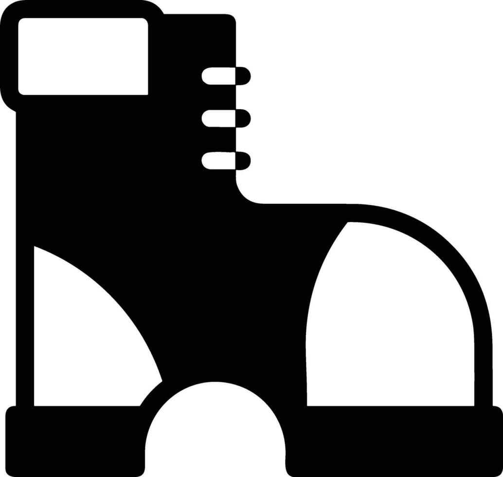 Boots symbol icon vector image. Illustration of the boot footwear shoe design image. EPS 10