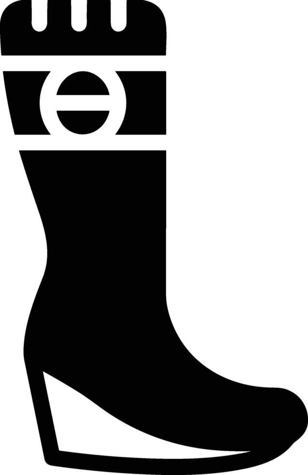 Boots symbol icon vector image. Illustration of the boot footwear shoe design image. EPS 10