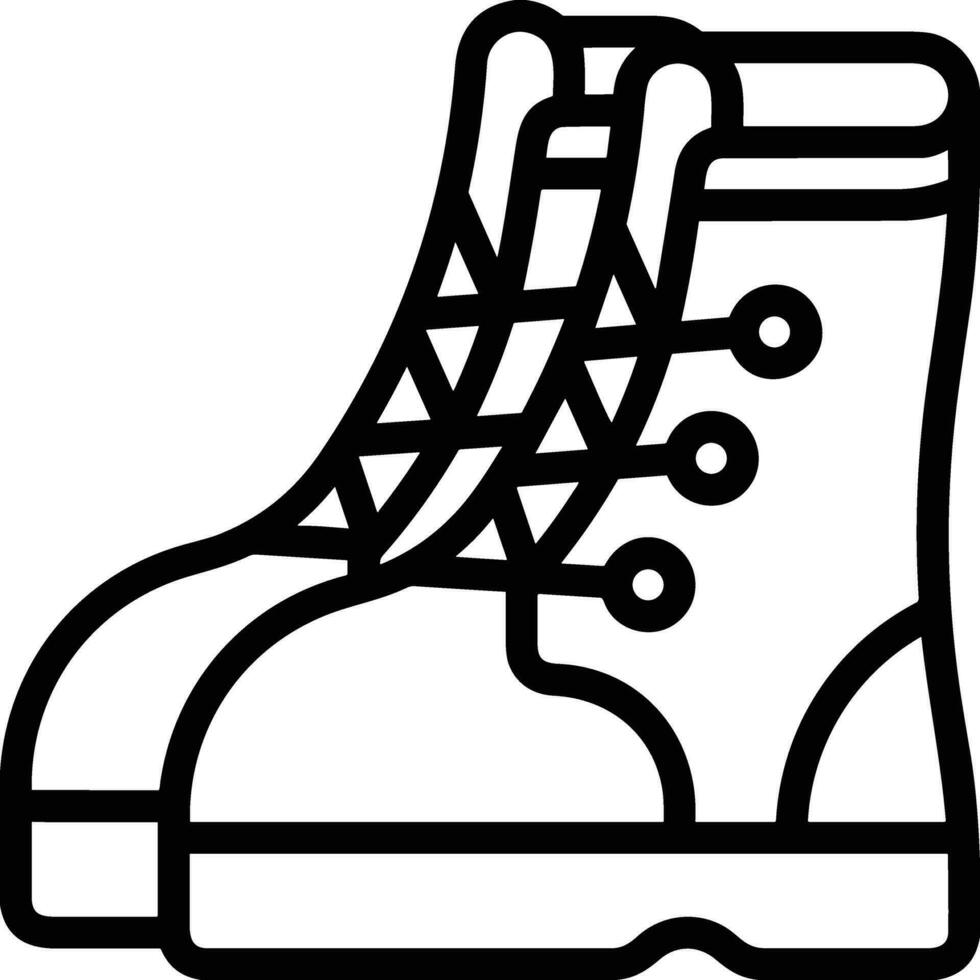 Boots symbol icon vector image. Illustration of the boot footwear shoe design image. EPS 10
