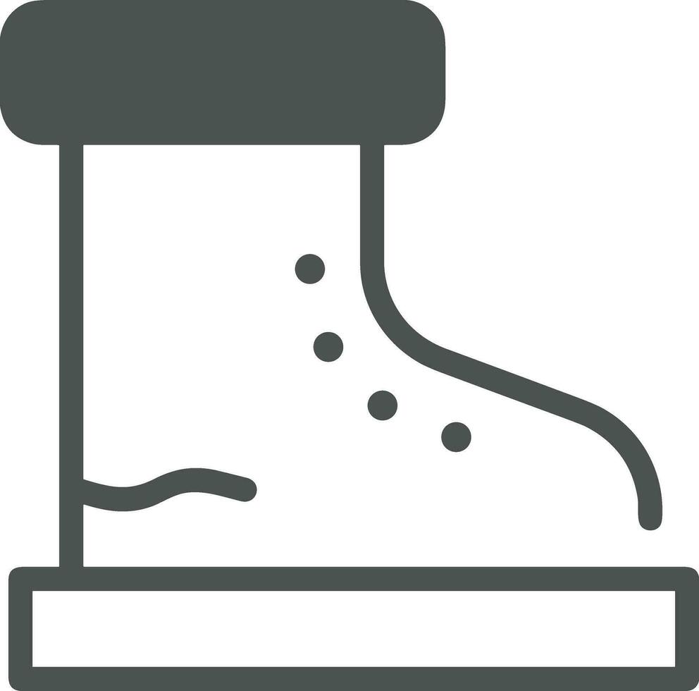 Boots symbol icon vector image. Illustration of the boot footwear shoe design image. EPS 10