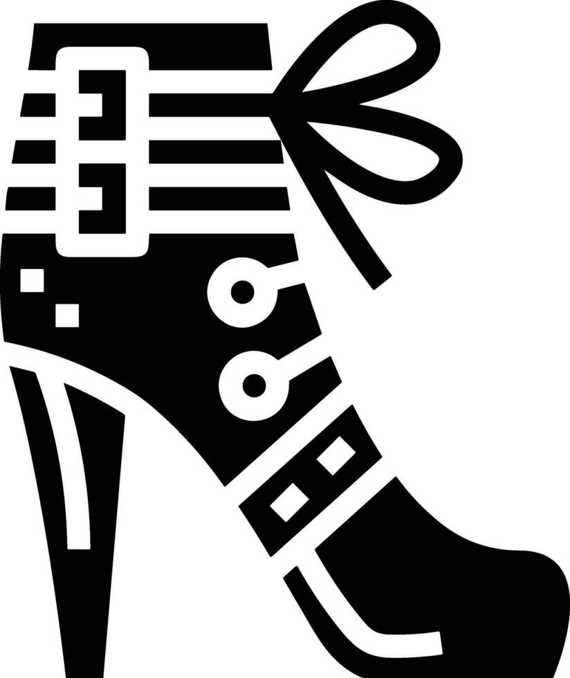 Boots symbol icon vector image. Illustration of the boot footwear shoe design image. EPS 10