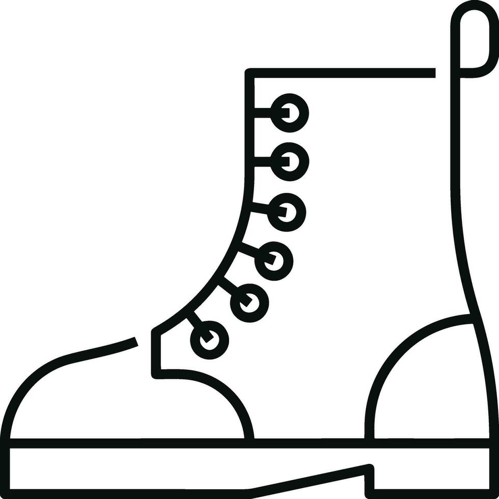 Boots symbol icon vector image. Illustration of the boot footwear shoe design image. EPS 10