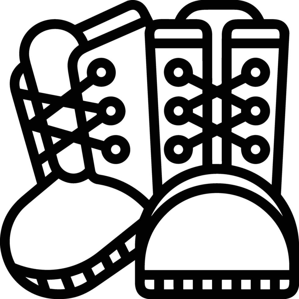 Boots symbol icon vector image. Illustration of the boot footwear shoe design image. EPS 10