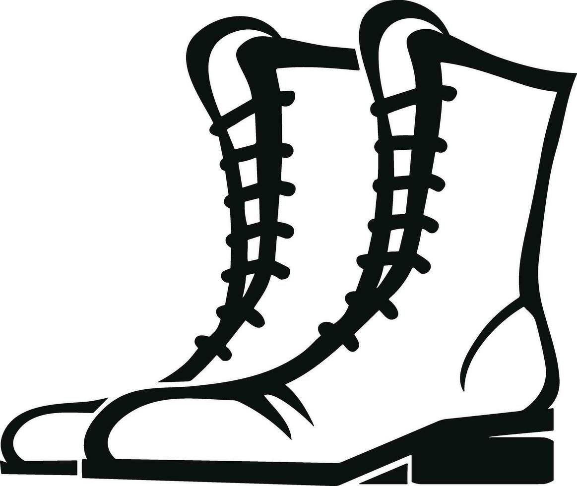 Boots symbol icon vector image. Illustration of the boot footwear shoe design image. EPS 10