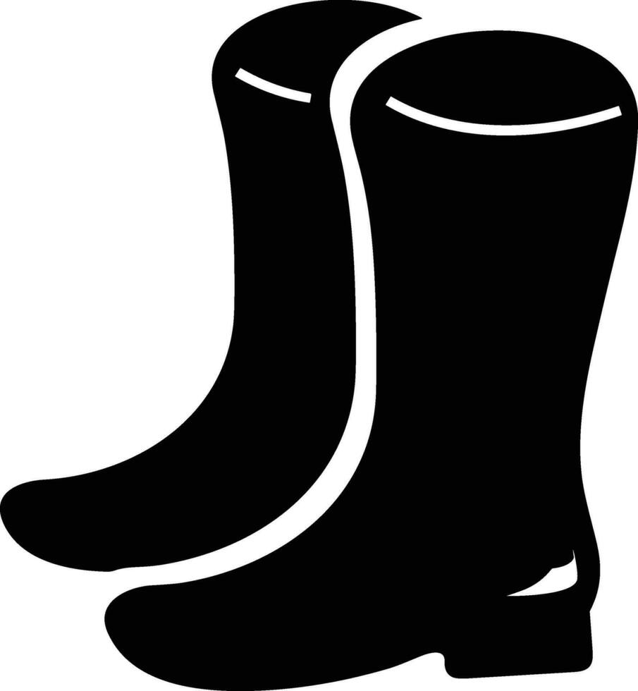 Boots symbol icon vector image. Illustration of the boot footwear shoe design image. EPS 10