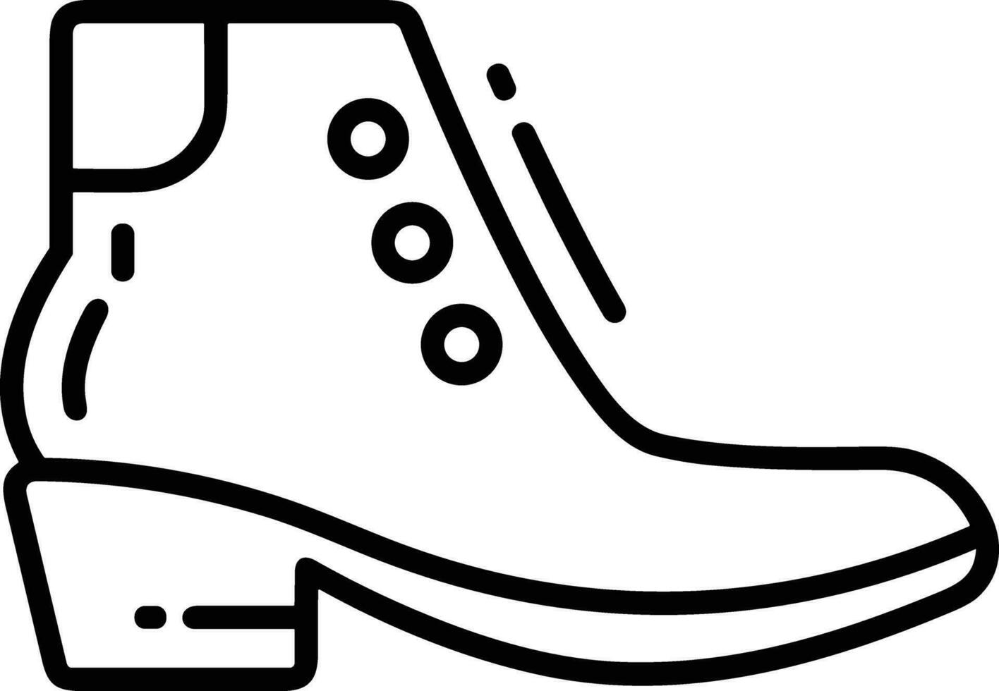 Boots symbol icon vector image. Illustration of the boot footwear shoe design image. EPS 10