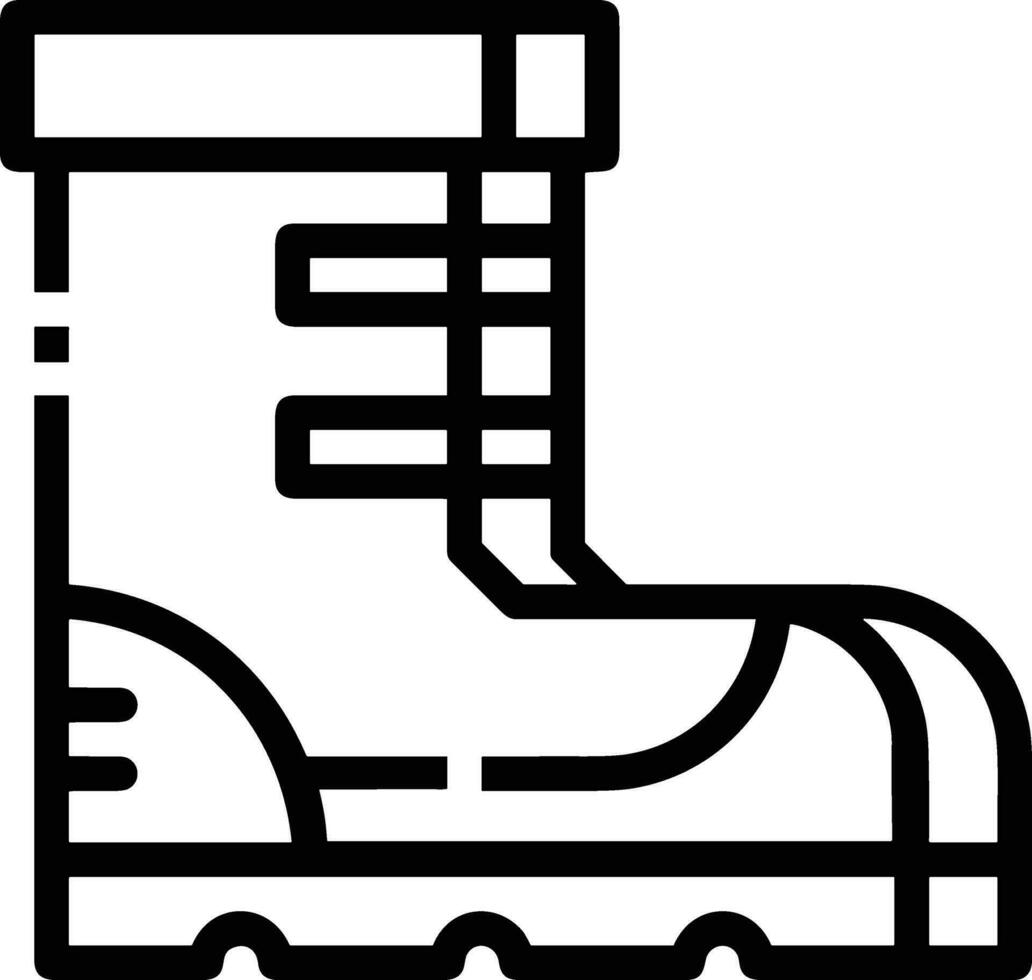 Boots symbol icon vector image. Illustration of the boot footwear shoe design image. EPS 10