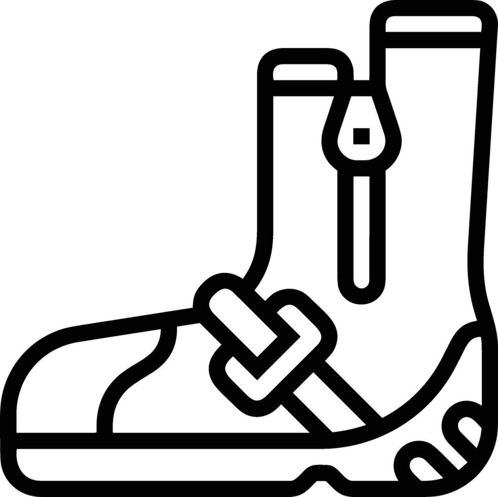 Boots symbol icon vector image. Illustration of the boot footwear shoe design image. EPS 10