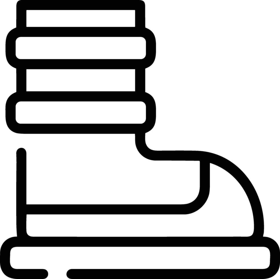 Boots symbol icon vector image. Illustration of the boot footwear shoe design image. EPS 10