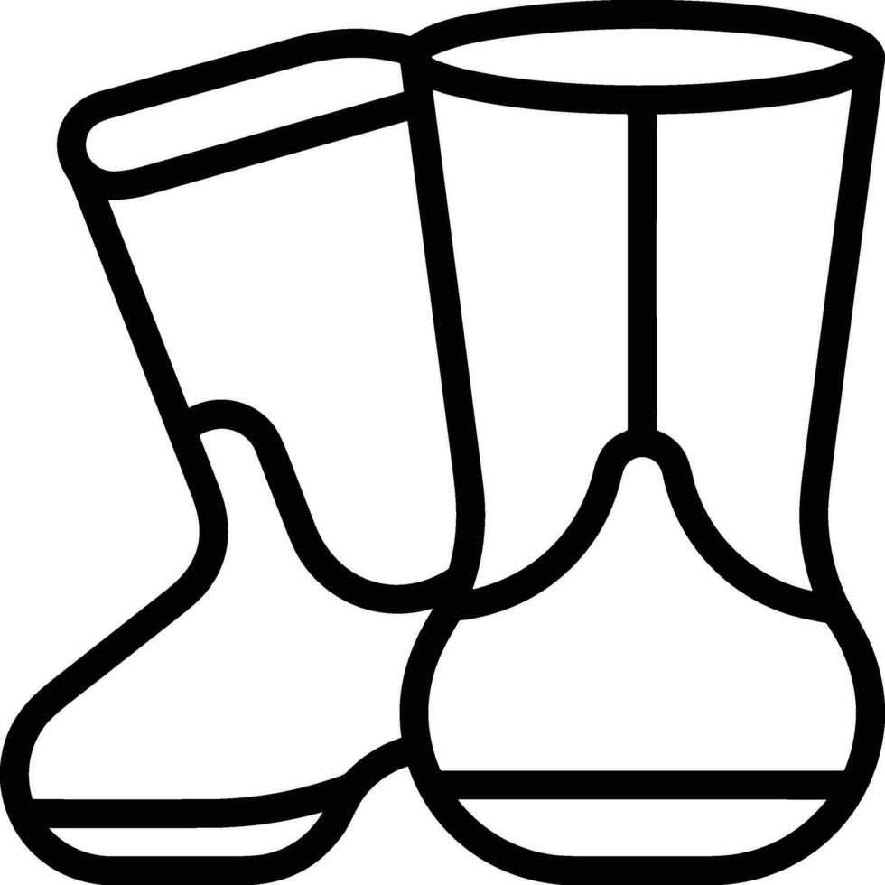 Boots symbol icon vector image. Illustration of the boot footwear shoe design image. EPS 10