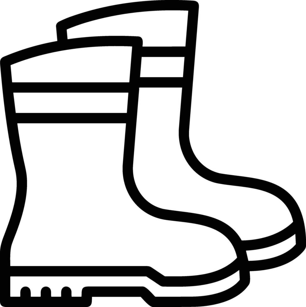 Boots symbol icon vector image. Illustration of the boot footwear shoe design image. EPS 10