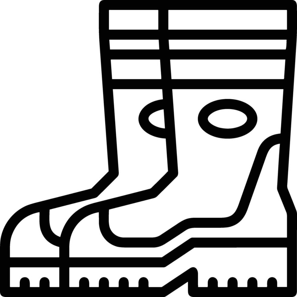 Boots symbol icon vector image. Illustration of the boot footwear shoe design image. EPS 10