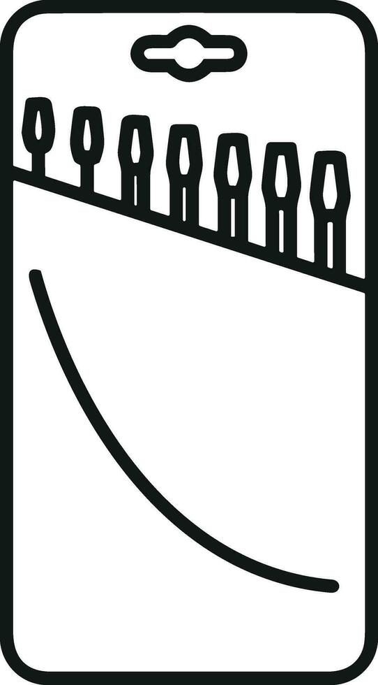 Screwdriver repair icon symbol vector image. Illustration of the fix toolkit design image. EPS 10