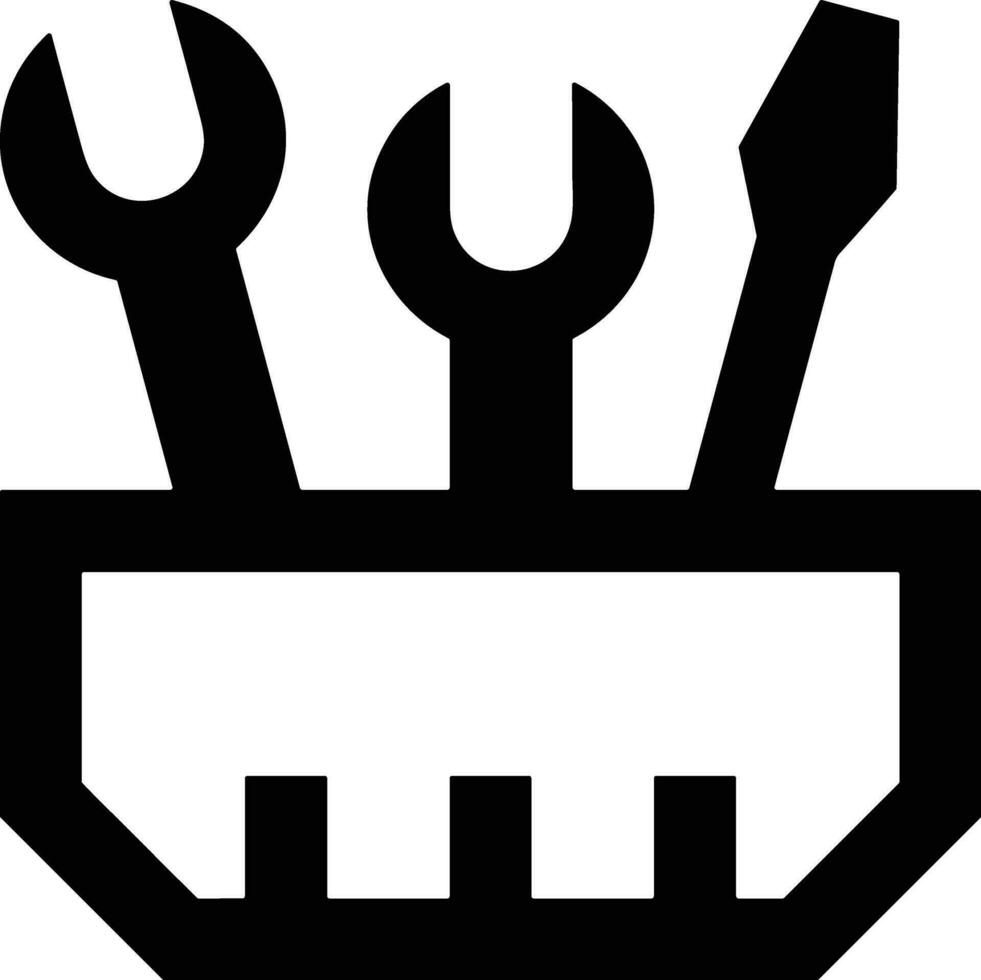 Screwdriver repair icon symbol vector image. Illustration of the fix toolkit design image. EPS 10
