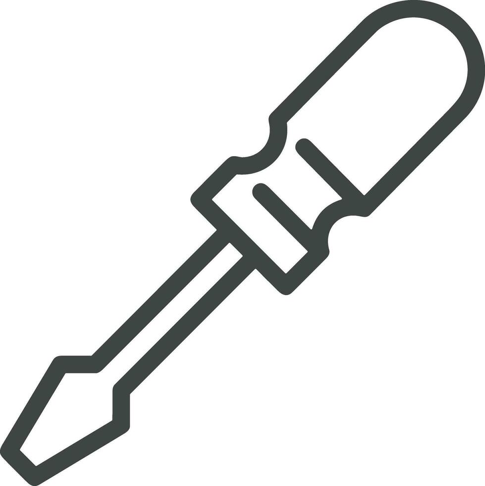 Screwdriver repair icon symbol vector image. Illustration of the fix toolkit design image. EPS 10