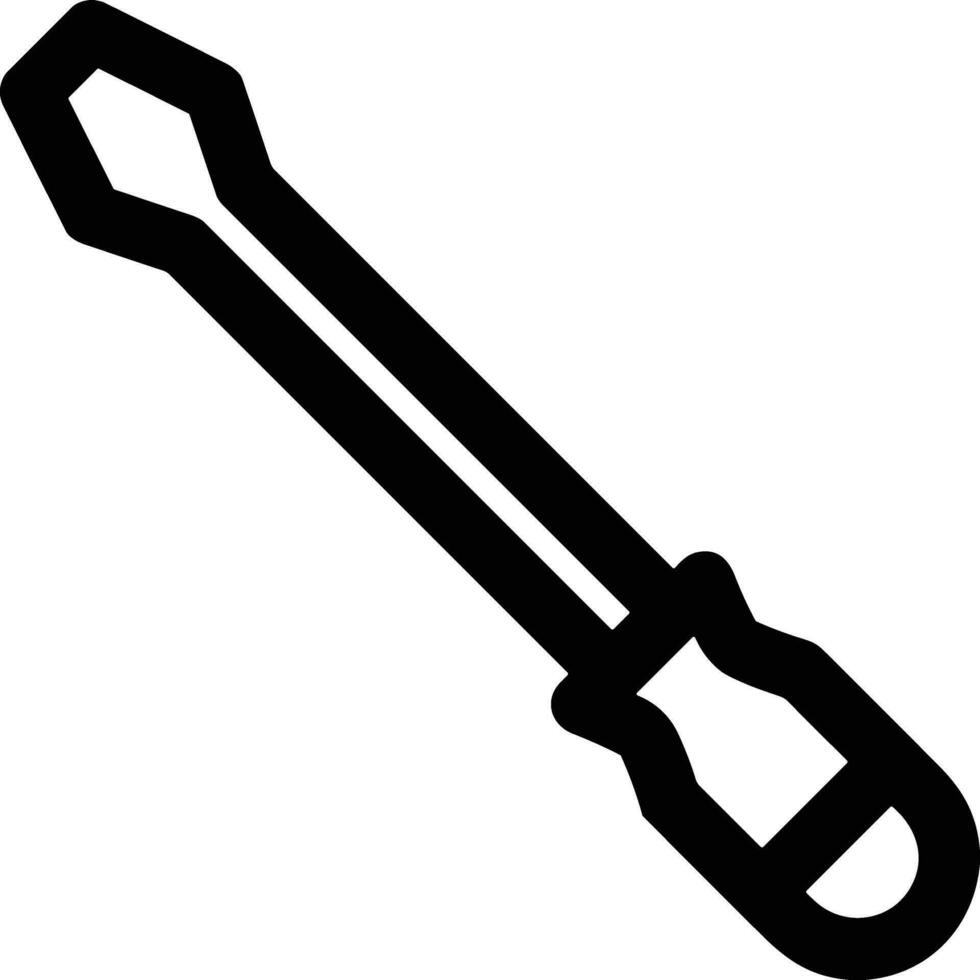 Screwdriver repair icon symbol vector image. Illustration of the fix toolkit design image. EPS 10