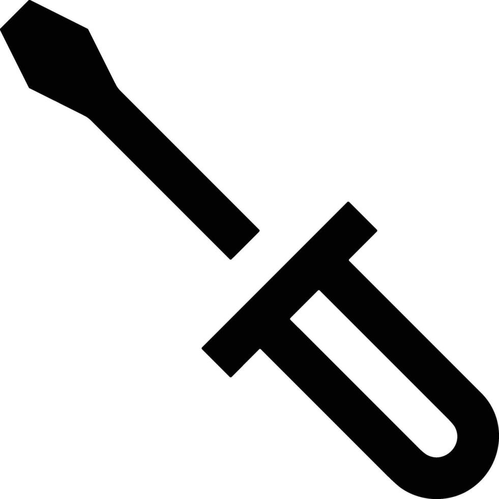 Screwdriver repair icon symbol vector image. Illustration of the fix toolkit design image. EPS 10