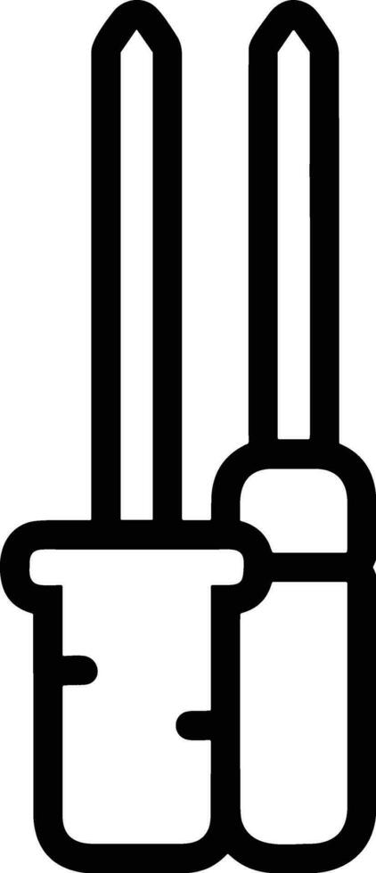 Screwdriver repair icon symbol vector image. Illustration of the fix toolkit design image. EPS 10