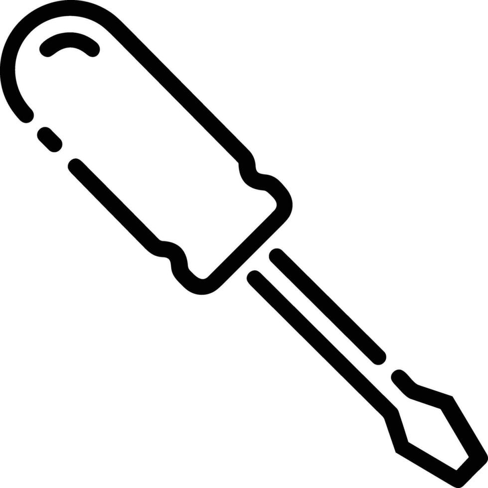 Screwdriver repair icon symbol vector image. Illustration of the fix toolkit design image. EPS 10