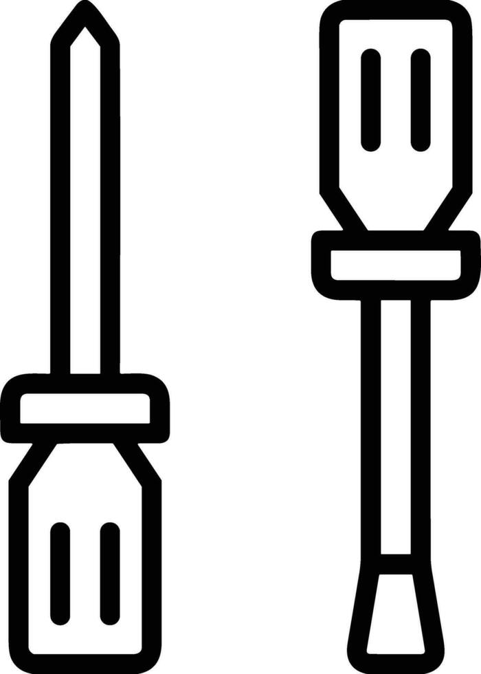 Screwdriver repair icon symbol vector image. Illustration of the fix toolkit design image. EPS 10