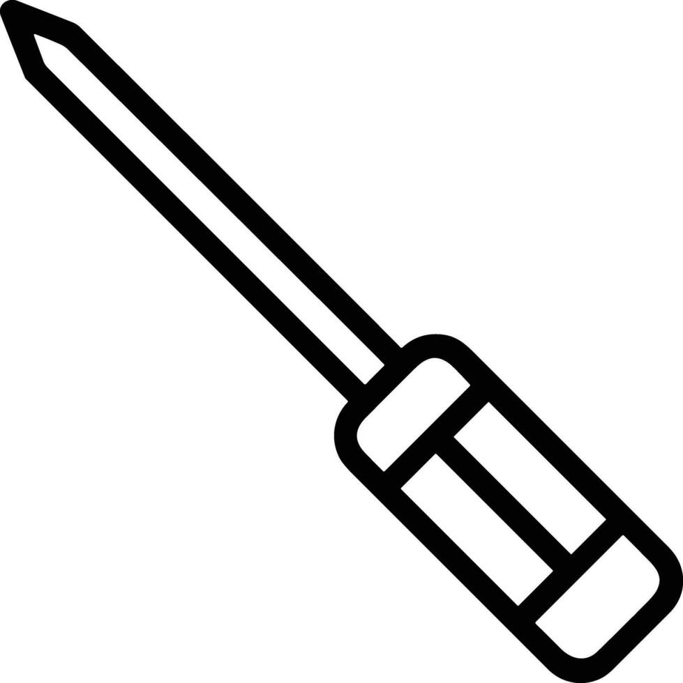 Screwdriver repair icon symbol vector image. Illustration of the fix toolkit design image. EPS 10