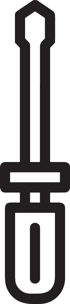 Screwdriver repair icon symbol vector image. Illustration of the fix toolkit design image. EPS 10