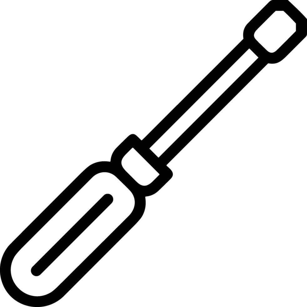 Screwdriver repair icon symbol vector image. Illustration of the fix toolkit design image. EPS 10