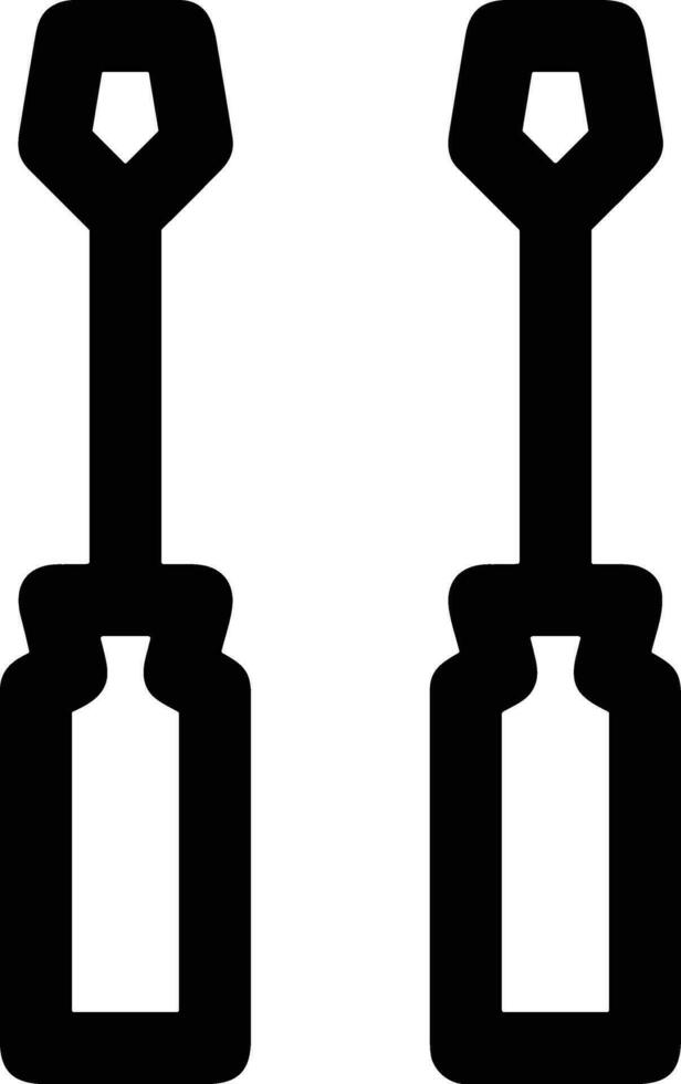 Screwdriver repair icon symbol vector image. Illustration of the fix toolkit design image. EPS 10