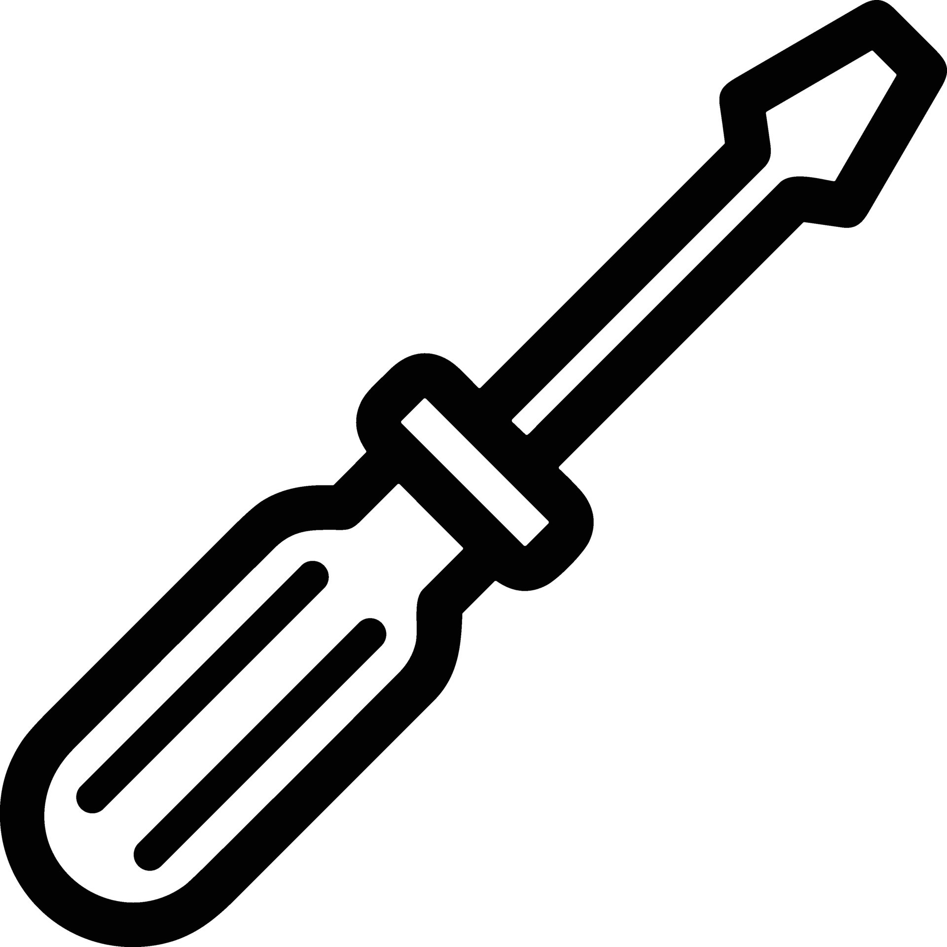 Screwdriver repair icon symbol vector image. Illustration of the fix