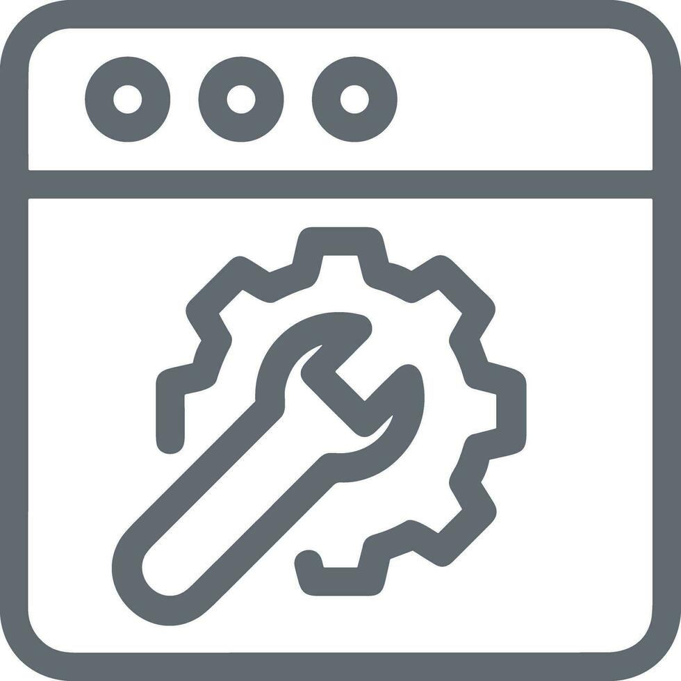 Screwdriver repair icon symbol vector image. Illustration of the fix toolkit design image. EPS 10