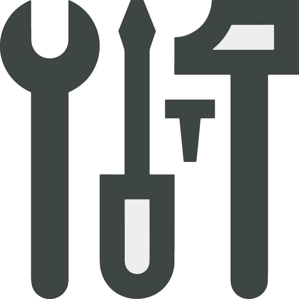 Screwdriver repair icon symbol vector image. Illustration of the fix toolkit design image. EPS 10
