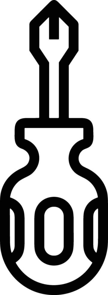 Screwdriver repair icon symbol vector image. Illustration of the fix toolkit design image. EPS 10