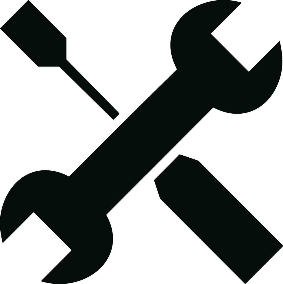 Screwdriver repair icon symbol vector image. Illustration of the fix toolkit design image. EPS 10