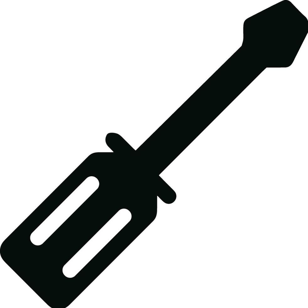 Screwdriver repair icon symbol vector image. Illustration of the fix toolkit design image. EPS 10